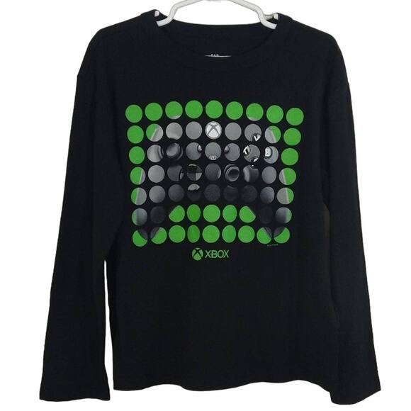 F Gap Kids Boys Black Microsoft Xbox Long Sleeve Graphic Tee T-Shirt NWT XS 4 5 - Picture 1 of 8